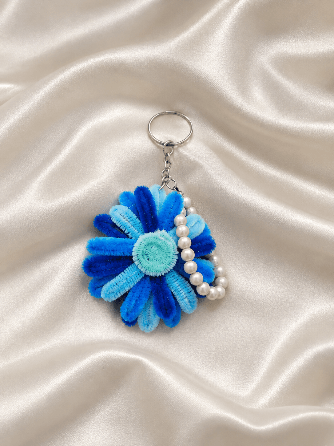 Handmade Bloom Keychain |Flower Bag Charm | Aesthetic Key Ring